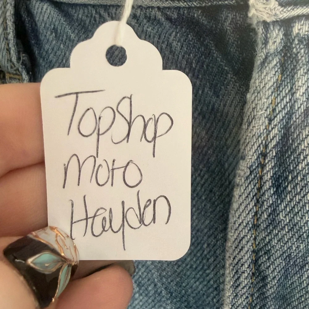 Topshop Moto Hayden Light Blue Distressed Jeans #0022